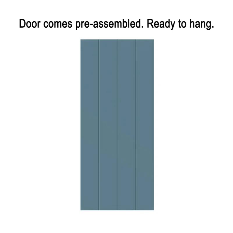 Calhome Paneled Manufactured Wood Painted Barn Door