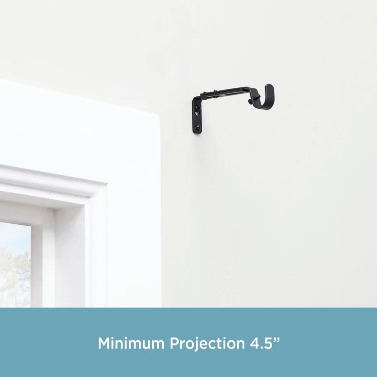 Kenney 3/4" Adjustable Brackets Curtain Rod Brackets & Reviews | Wayfair