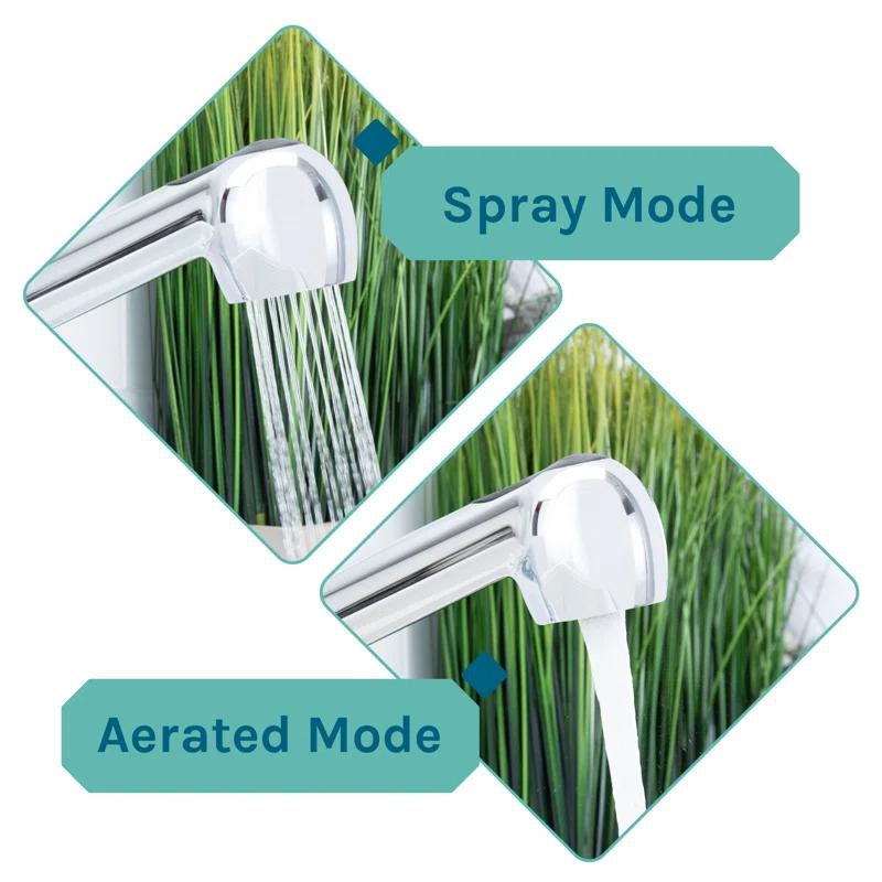 Utility-Sink 012 USFCT10CP Dual-Handle ABS Plastic Pull-Out Faucet