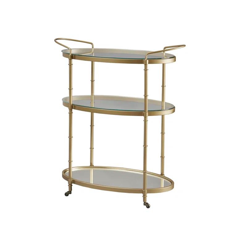 Madison Park Signature Lauren Metal Bar Cart