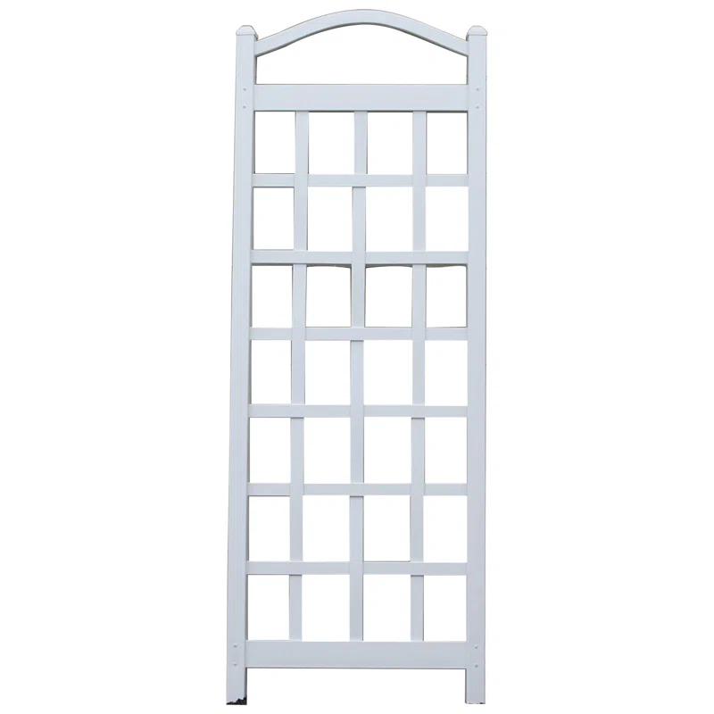 Dura-Trel Inc Dura-Trel Cambridge 28 x 75 Inch PVC Vinyl Outdoor Garden Patio Trellis