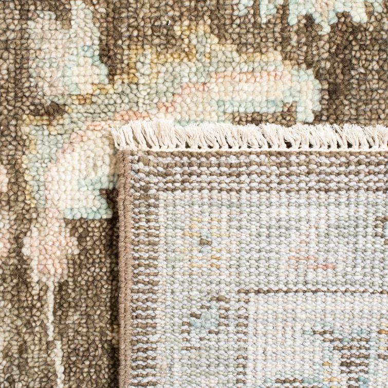 Safavieh Hand Knotted Wool/Cotton Southwestern Rug in Beige/Brown