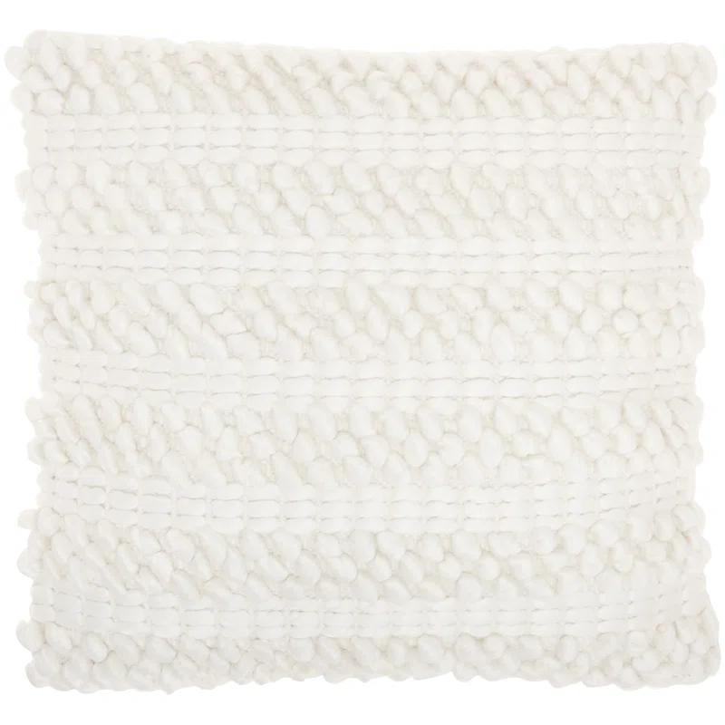 Mina Victory Striped Throw Pillow With Texture