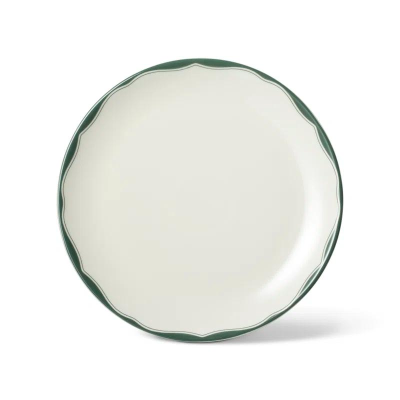 222 Fifth 222 Fifth Brittany 12-Piece Porcelain Dinnerware Set - Service For 4, Plate & Bowl Set