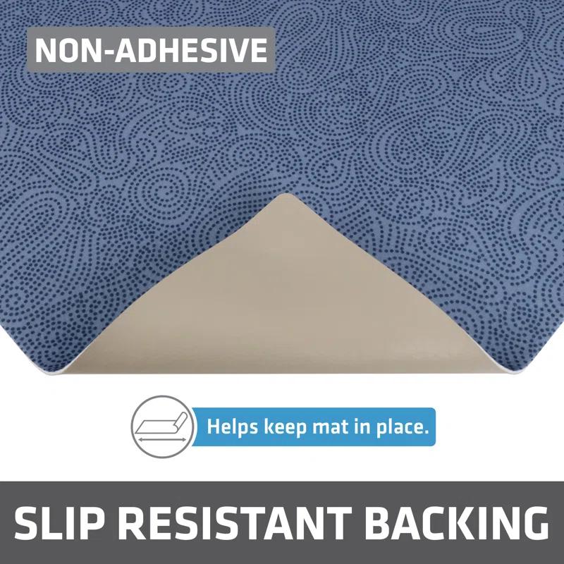 Drymate XL Under Sink Mat, Protective Cabinet Liner For Kitchen & Bathroom - Absorbent, Waterproof, Trimmable (24”x59”) (Borage Blue) (USA Made)
