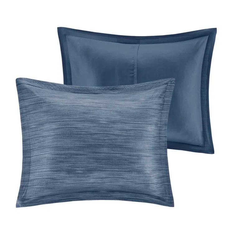 Madison Park Walter 7 Piece Printed Weave Seersucker Comforter Set