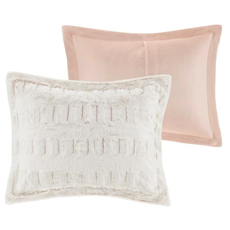 Madison Park Gia Back Print Long Fur Comforter Mini Set