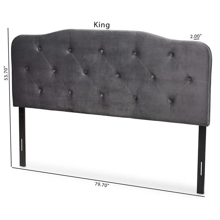 Corrigan Studio® Turek Velvet Upholstered Panel Headboard