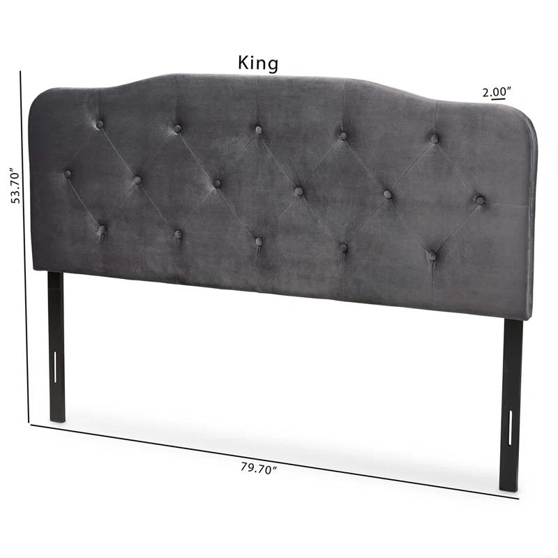 Corrigan Studio® Turek Velvet Upholstered Panel Headboard