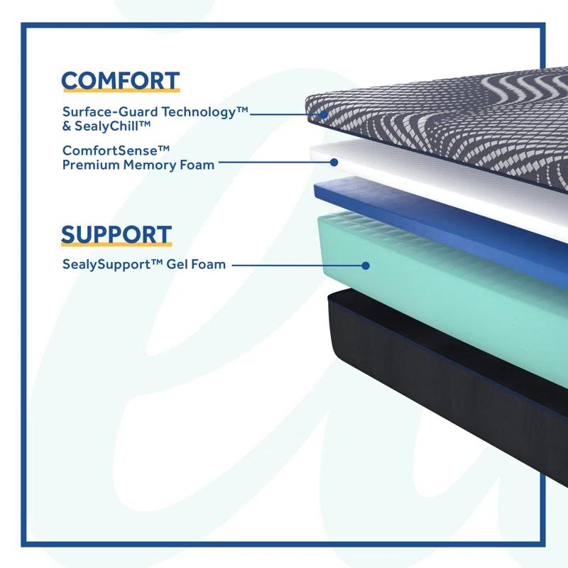 Sealy Sealy Albany 13" Soft Memory Foam Mattress