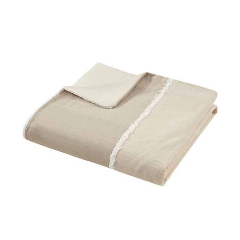 INK+IVY Shay 3 Piece Striped Cotton Duvet Cover Set