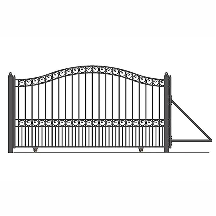 ALEKO Steel Dual Swing Driveway Gate - PRAGUE Style