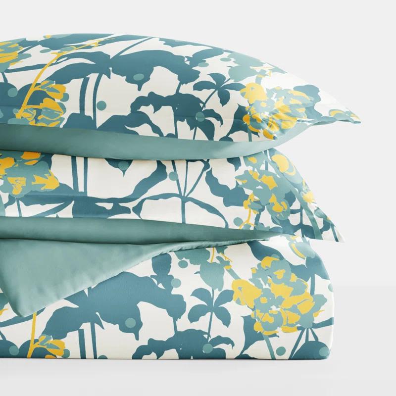 Boho Flower Reversible Duvet Cover Set