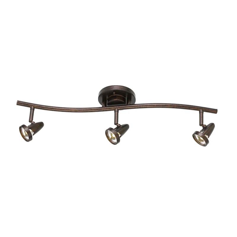 Cal Lighting Serpentine 24.8'' 3 -Light Fixed Track Track Kit with Dimmable and Adjustable Head