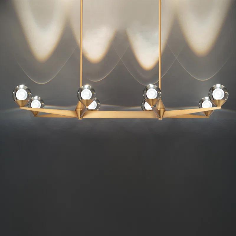 Modern Forms Double Bubble 8 - Light Dimmable LED Kitchen Island Linear Chandelier
