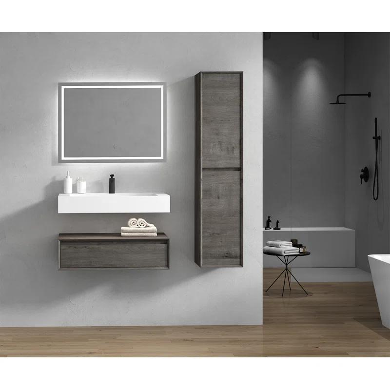 Better Vanity Alysa 36" Wall-Mounted Single Bathroom Vanity Set