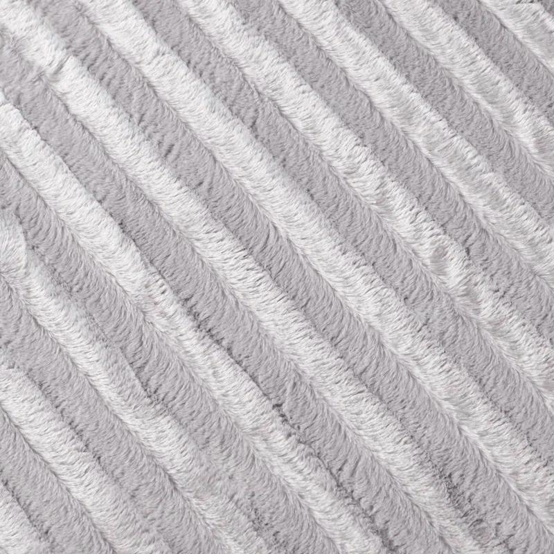 Madison Park Duke Gray Long Fur Throw 50x60"
