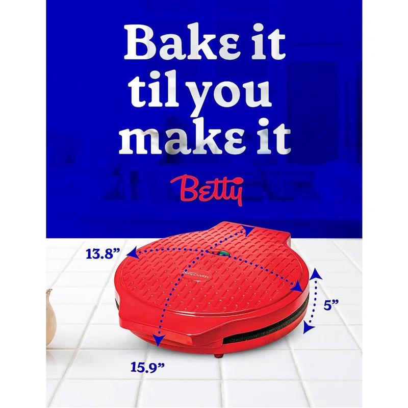Betty Crocker Betty Crocker Pizza Maker, Countertop Pizza Maker for Home