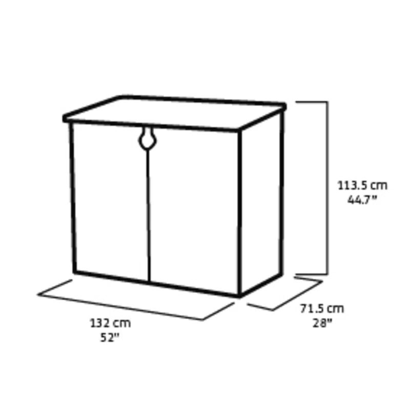 Keter Store-It-Out MIDI 4.3x3.7 ft. Durable Resin Outdoor Storage Shed With Floor and Double Doors for Garden Patio Furniture and Tools, Brown