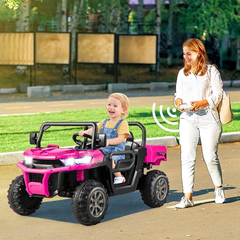 Himimi Delia Himimi 24 Voltage  Ride On Dump Truck, 2 Seater Kids UTV with Electric Dump Bed, Remote Control