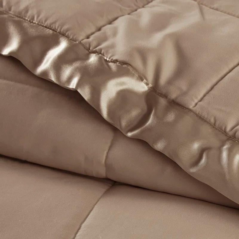 Madison Park Lightweight Down Alternative Blanket with Satin Trim