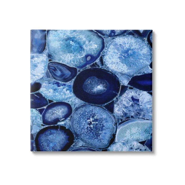 Stupell Industries " Blue Geode Crystals Arrangement " by Danielle Carson