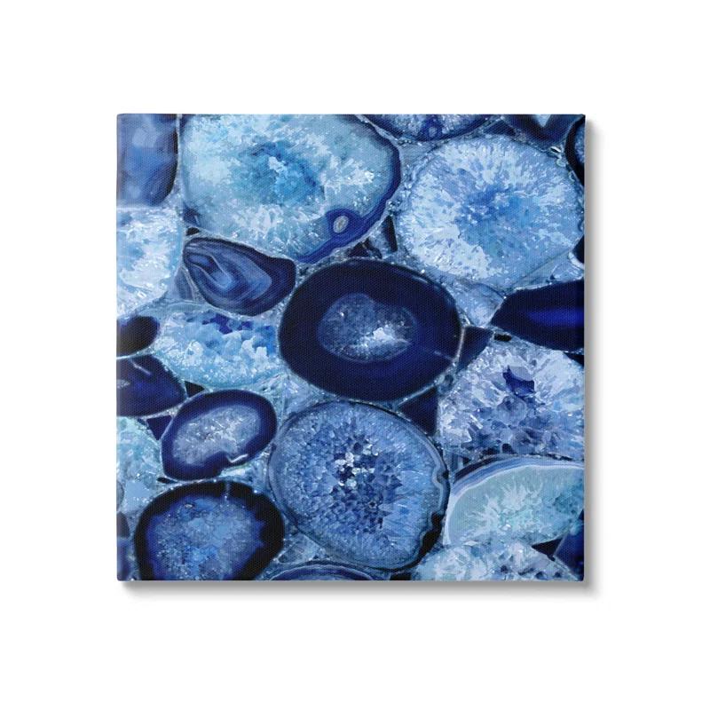 Stupell Industries " Blue Geode Crystals Arrangement " by Danielle Carson