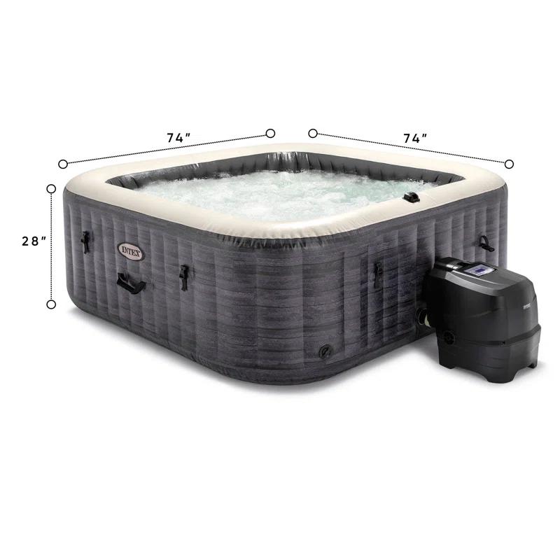 Intex Intex PureSpa Plus Inflatable Square Hot Tub w/ AirJets