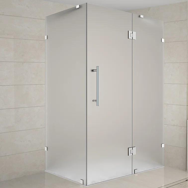 Aston Avalux 32" x 72" Rectangle Hinged Shower Enclosure SEN987F-SS-3236-10
