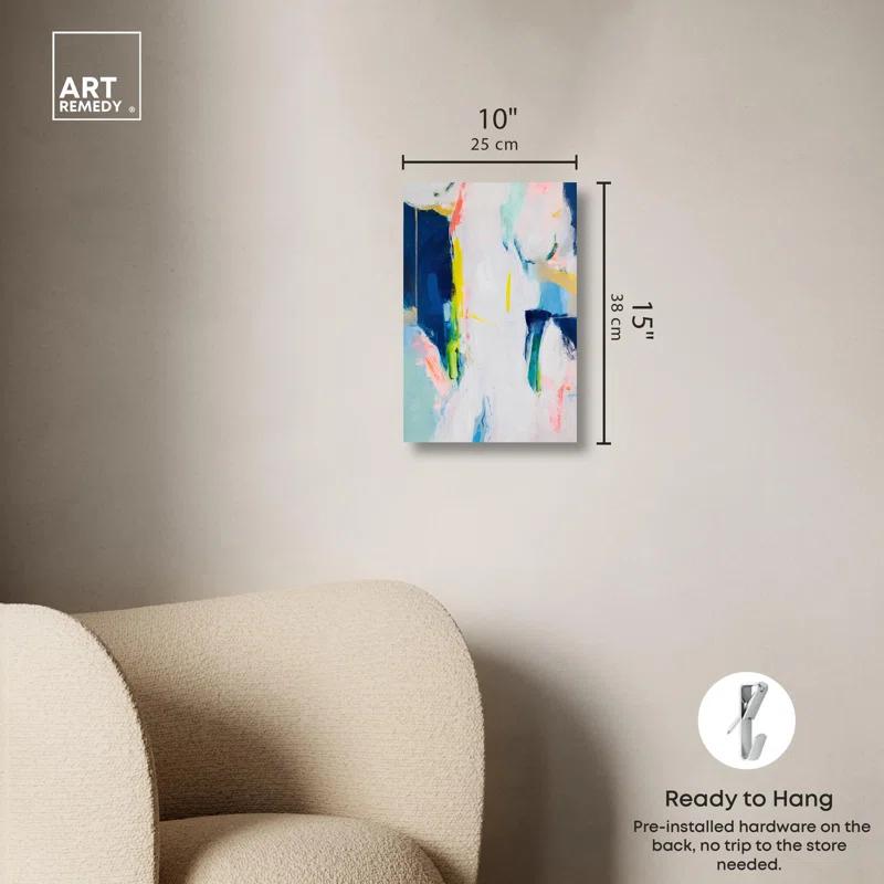 Art Remedy Dewdrop Harmony Canvas Modern Color Abstract by Art Remedy
