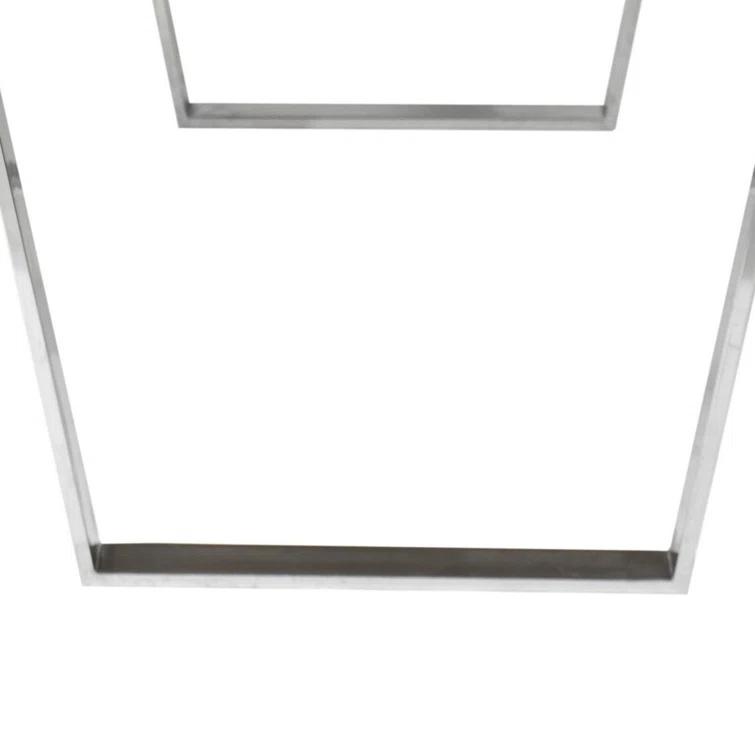 Benjara Metal Base Dining Table