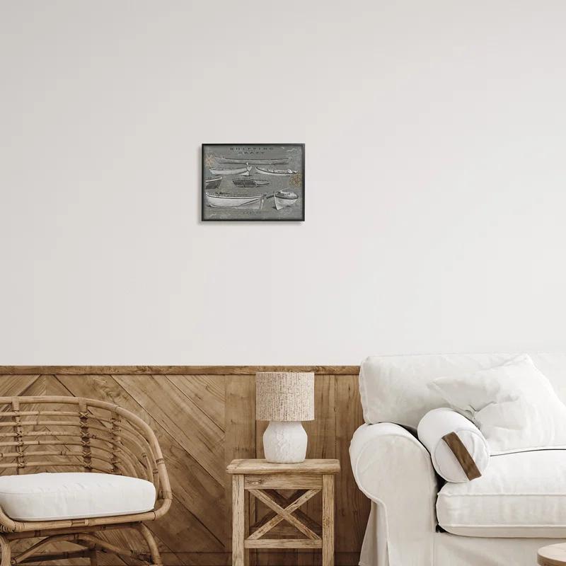 Stupell Industries " Shipping And Craft Various Boats Diagram " by Oliver Jeffries