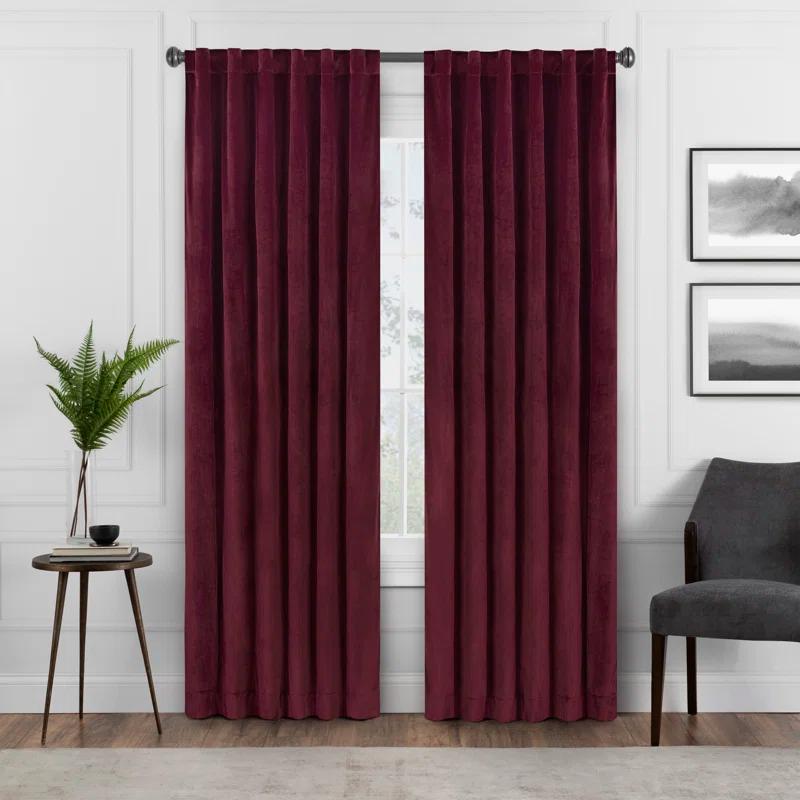 Eclipse Eclipse Harper Velvet Absolute Zero Blackout Window Panel