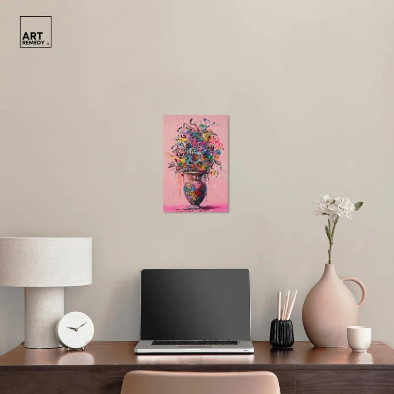 Art Remedy Graffiti Vase Canvas Graffiti Pop Art by Art Remedy