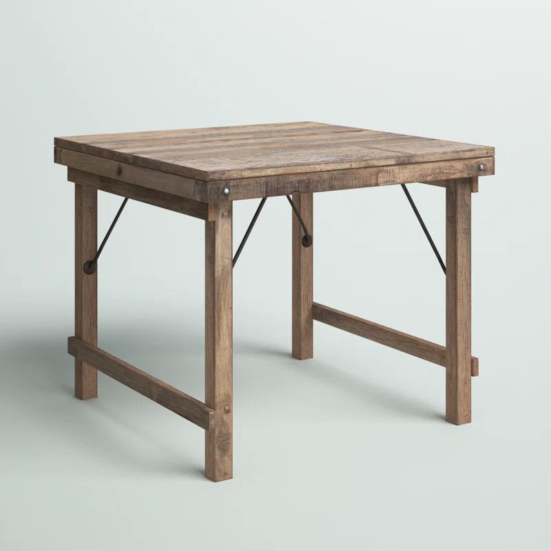 Steelside™ Elkanah Solid Wood Dining Table