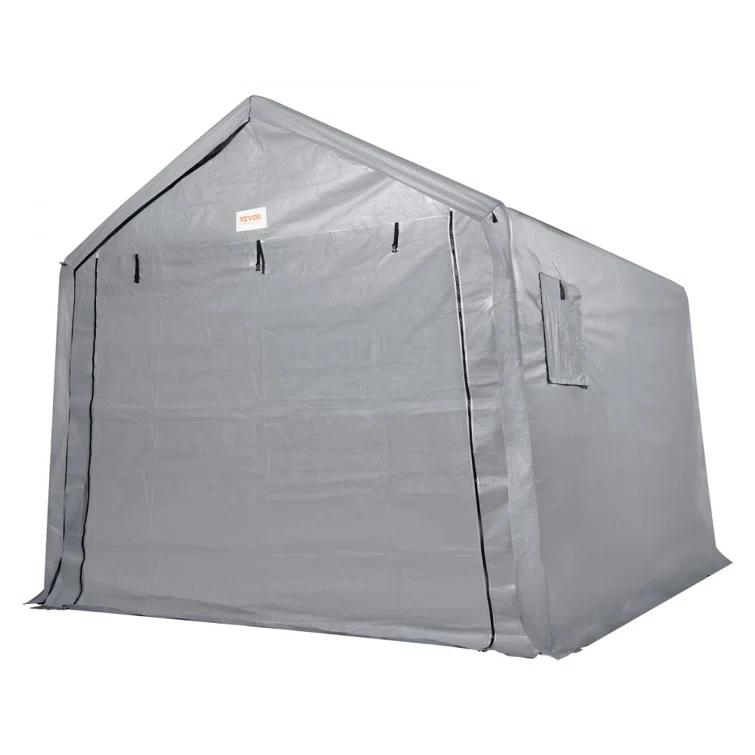 VEVOR Heavy Duty 7 ft. W x 12 ft. D Polyethylene Portable Storage Shed