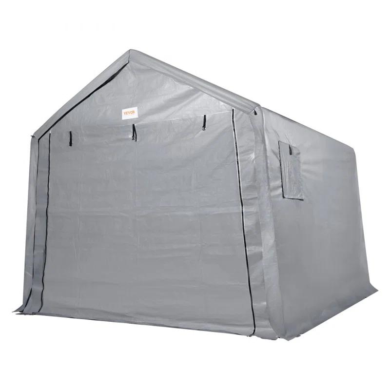 VEVOR Heavy Duty 7 ft. W x 12 ft. D Polyethylene Portable Storage Shed