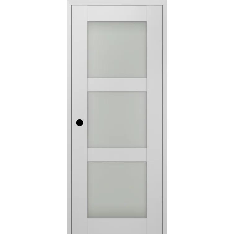 Belldinni Smart Pro 3 lite DIY-Friendly Manufactured Wood and Glass Single Swing Interior Door