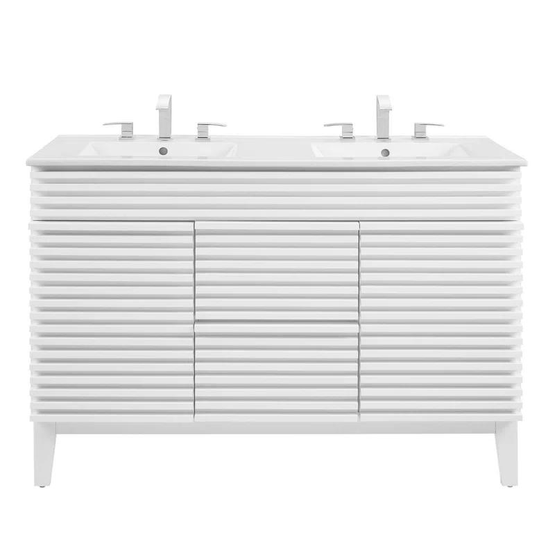 Trio Supply House Modway Render 48" Double Sink Bathroom Vanity