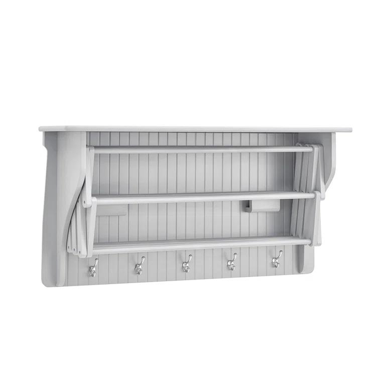 Latitude Run® Collapsible Accordion Wall Mounted Drying Rack