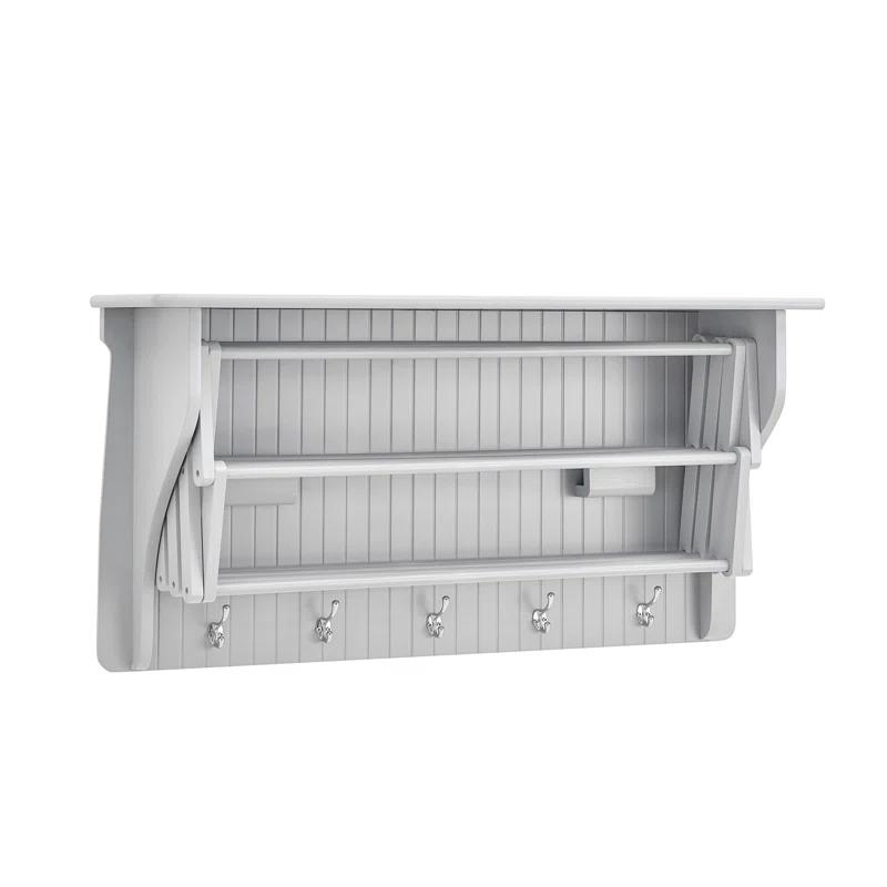 Latitude Run® Collapsible Accordion Wall Mounted Drying Rack