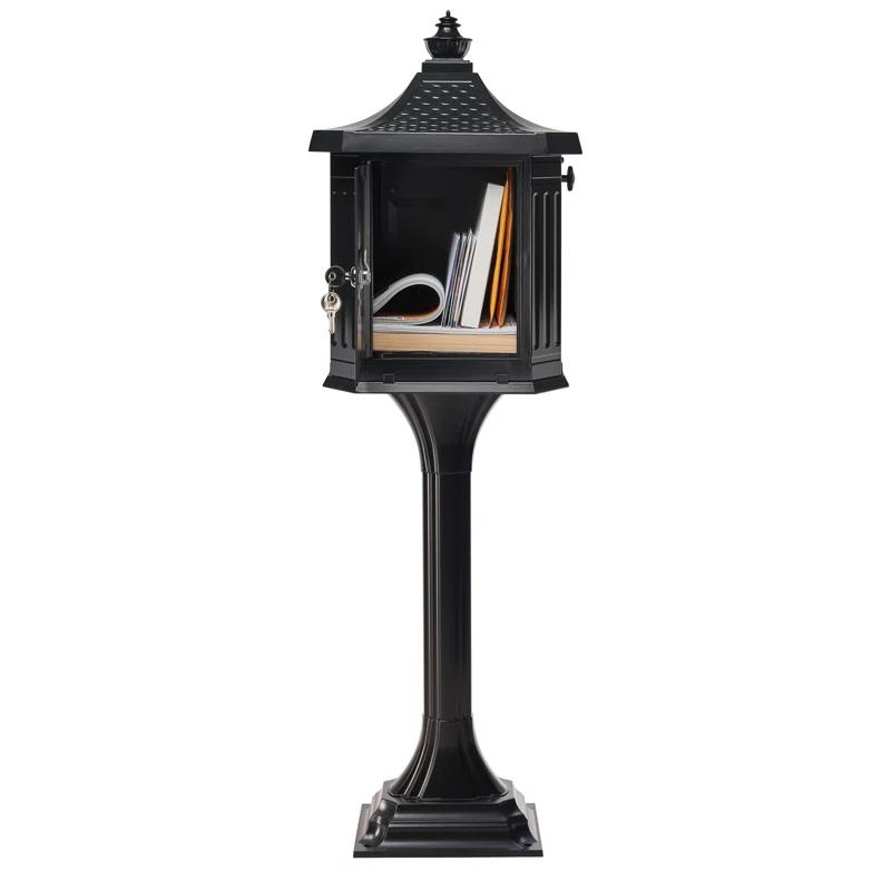 Pedestal Locking Post Mounted Mailbox