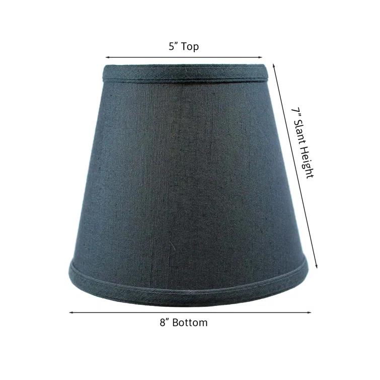 Home Concept Inc 7'' H x 8'' W Silk Empire Lamp Shade