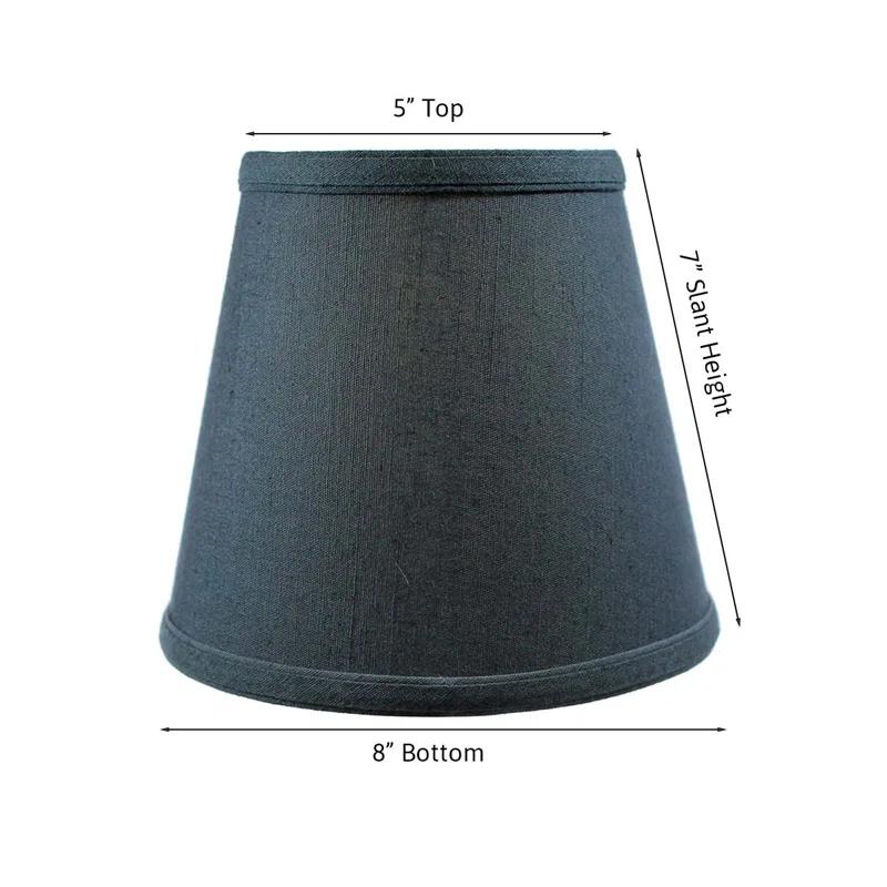 Home Concept Inc 7'' H x 8'' W Silk Empire Lamp Shade