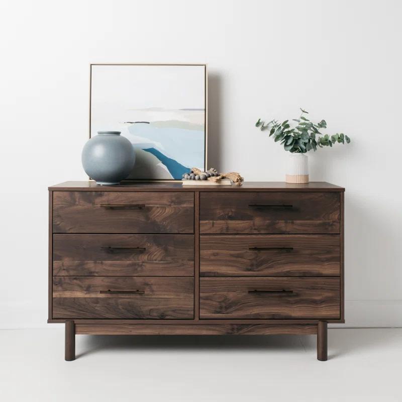 Millwood Pines Dudzik 59'' W 6 - Drawer Dresser
