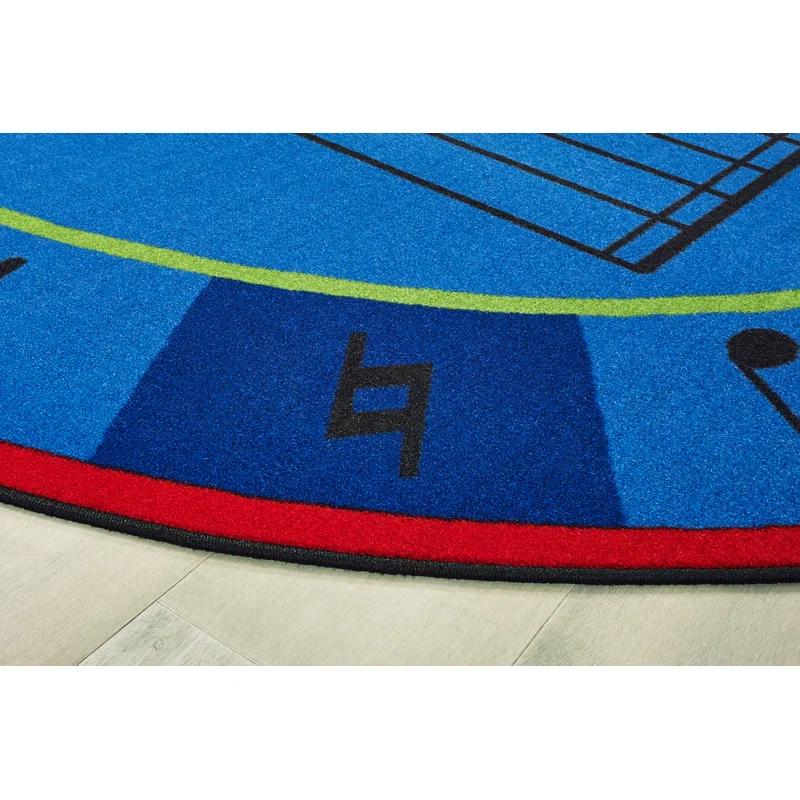 Carpets for Kids A Sharp Music Classroom KID$Value Plus™ Blue Area Rug