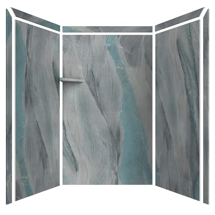 FlexStone Elegance 2-Panel 48"W x 36"D x 80"H Corner Shower Surround