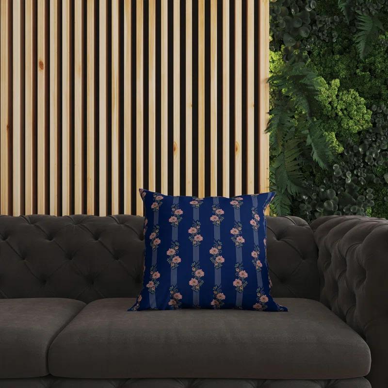Amrita Sen Floral Luminosity Floral Indoor/Outdoor Reversible Throw Pillow