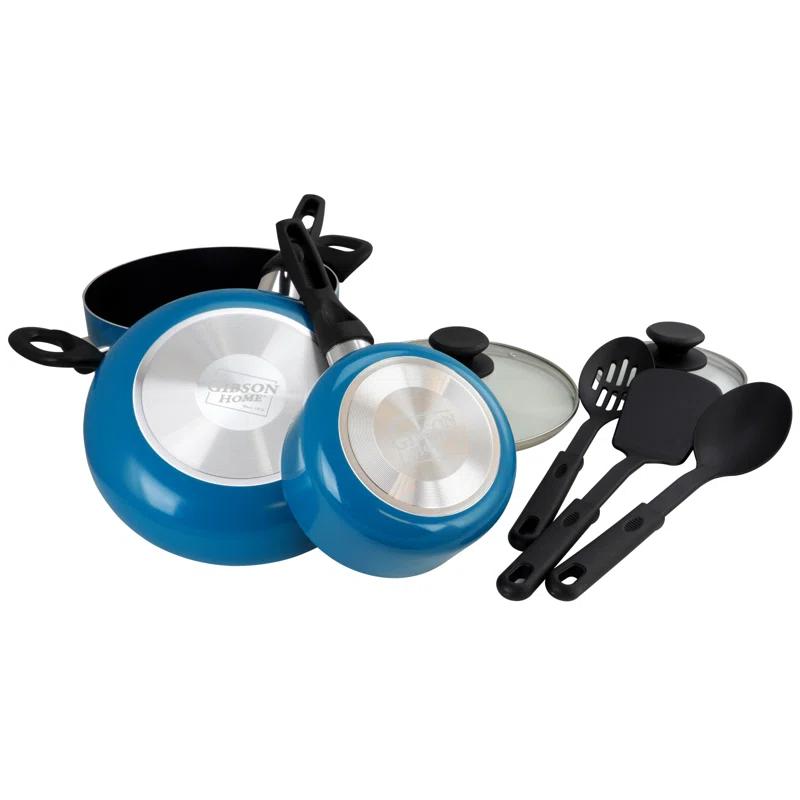 Gibson Home Gibson Home Palmer 8 Pieces Aluminum Non Stick Cookware Set