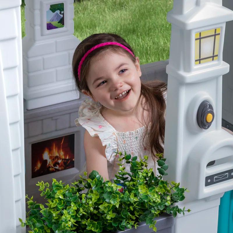 Step2 Step2 Neat & Tidy Cottage Homestyle Edition Kids Outdoor Playhouse for Toddlers